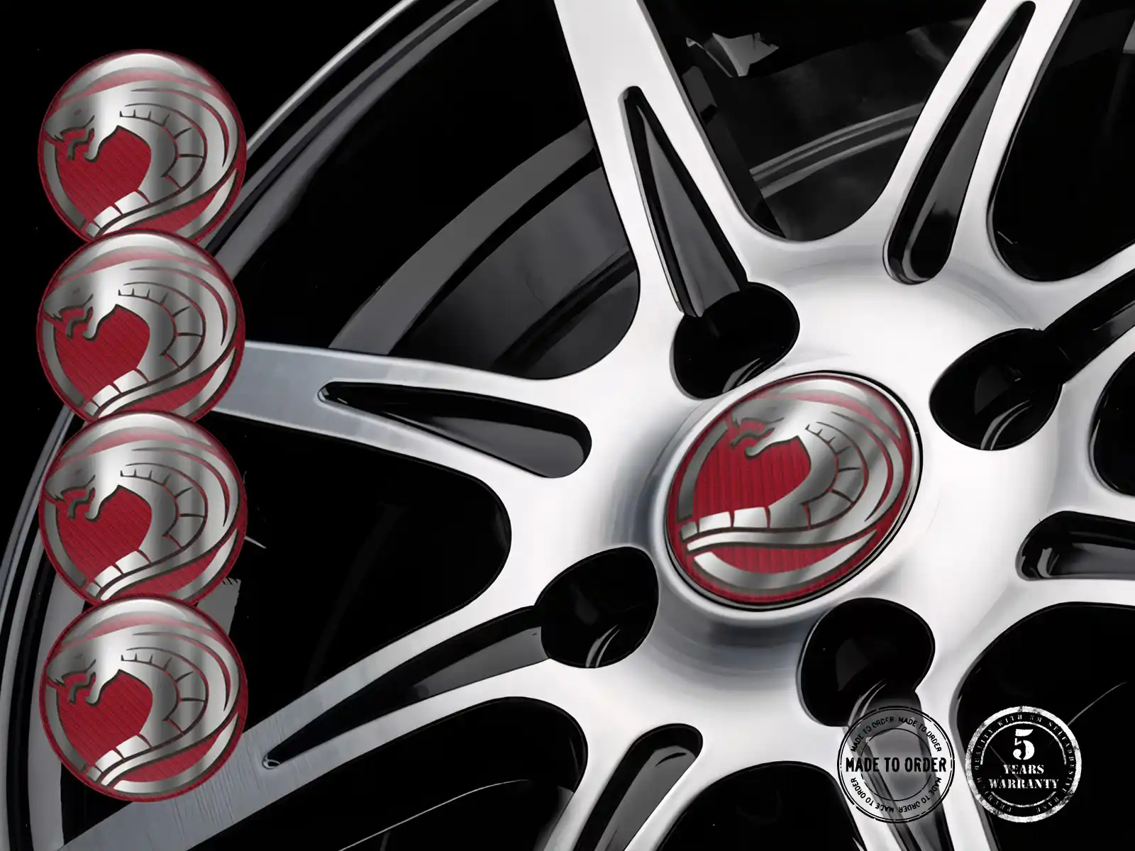 Wheel Badge Racing Limited Domed Logo